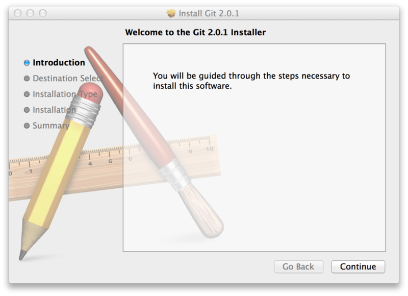 Git macOS na installer.